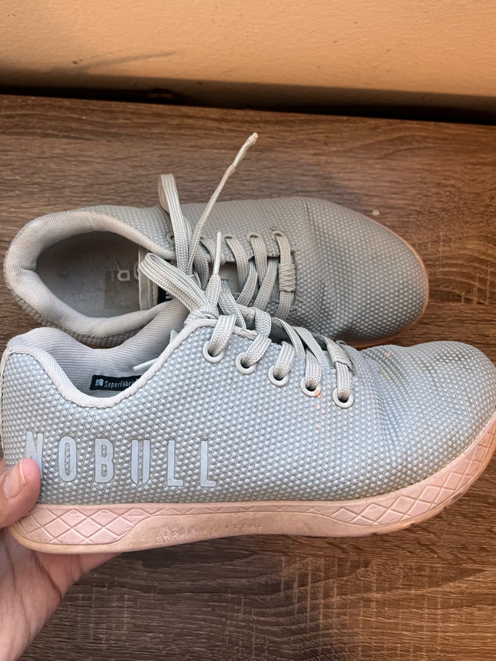 NOBULL Light Gray Knit Training Shoe - Neutral Tone